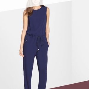 Vince Camuto Navy Jumpsuit